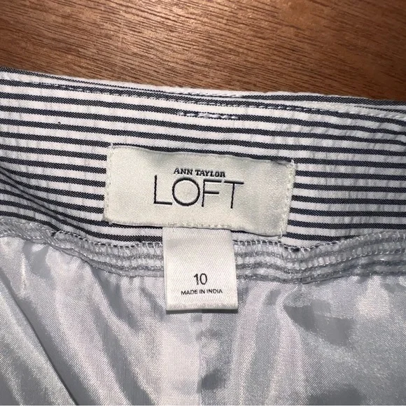 Ann Taylor Loft Seersucker Striped Skirt
• Size 10 - Picture 3 of 4